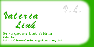 valeria link business card